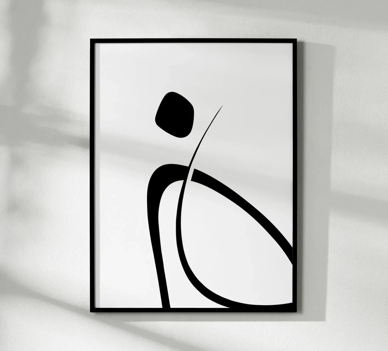 Interlocking Three | Minimalist Line Abstract poster de sabidussi