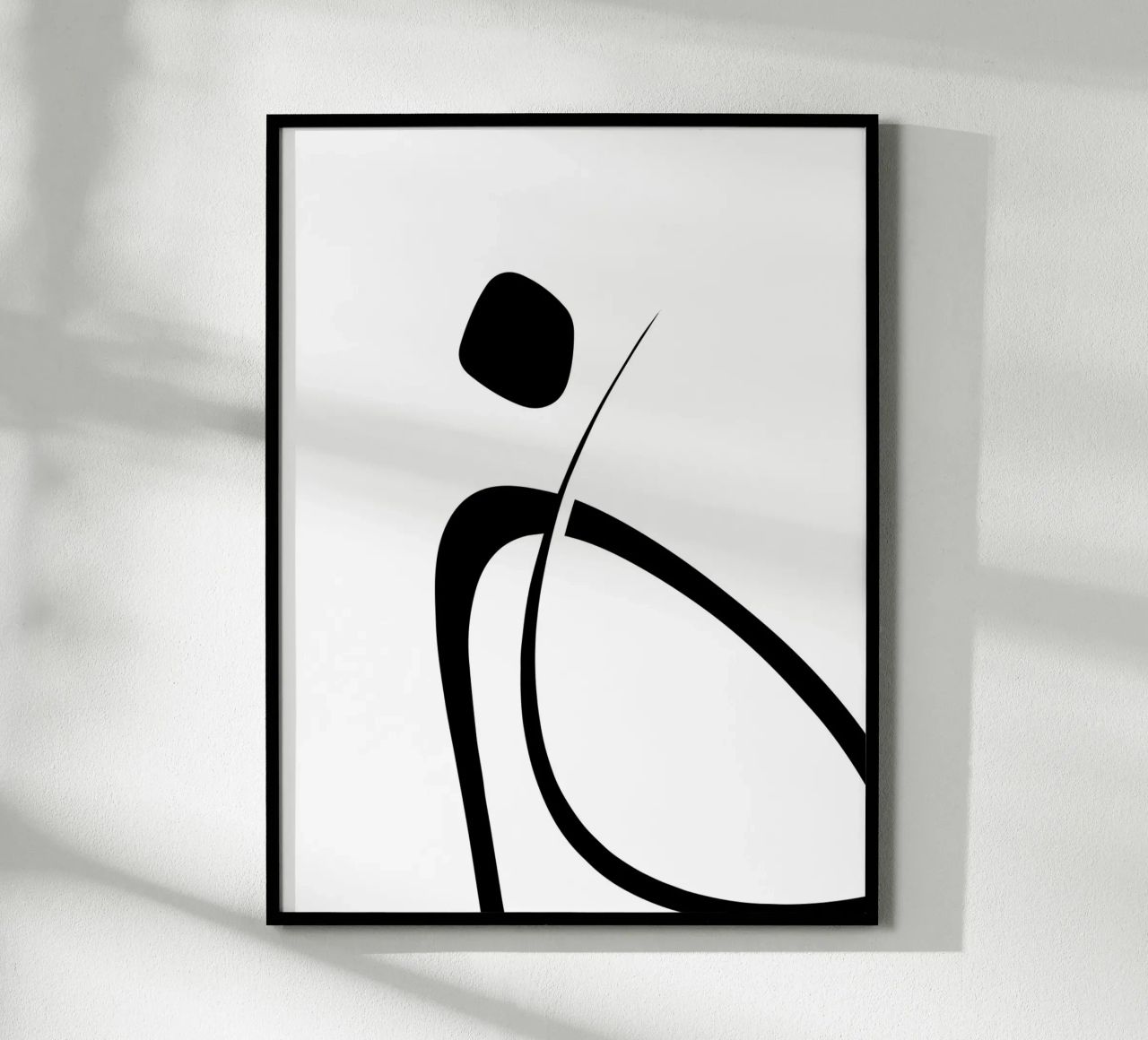 Interlocking Three | Minimalist Line Abstract poster de sabidussi