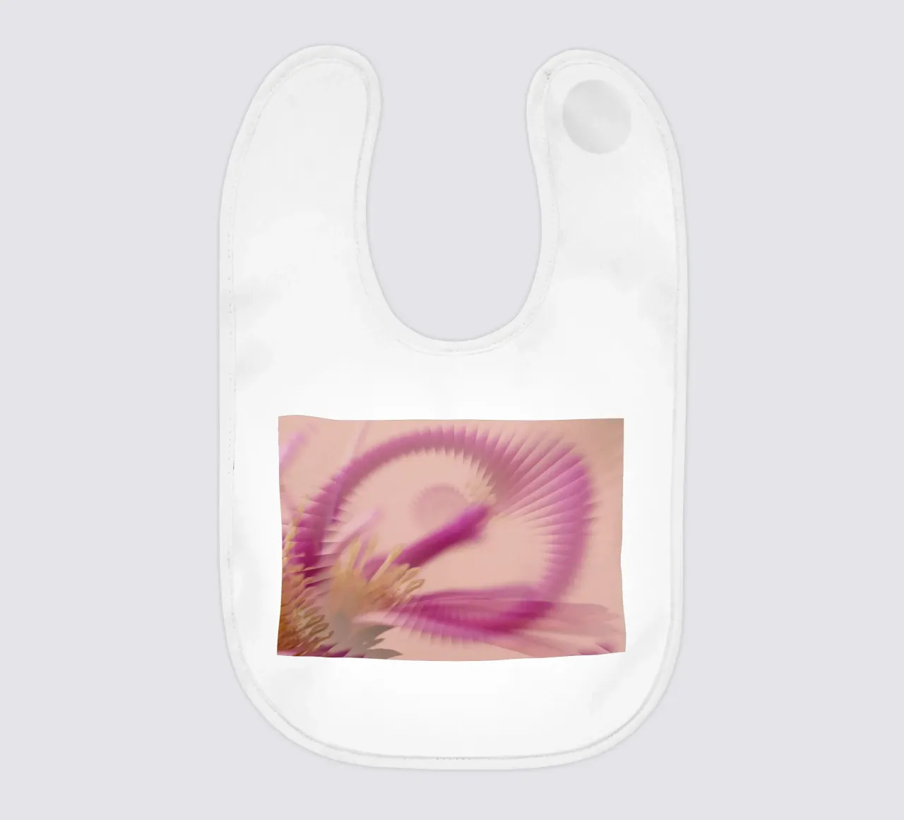 Motivo dinamico astratto in rosa, viola e giallo. bavaglino da Something for you