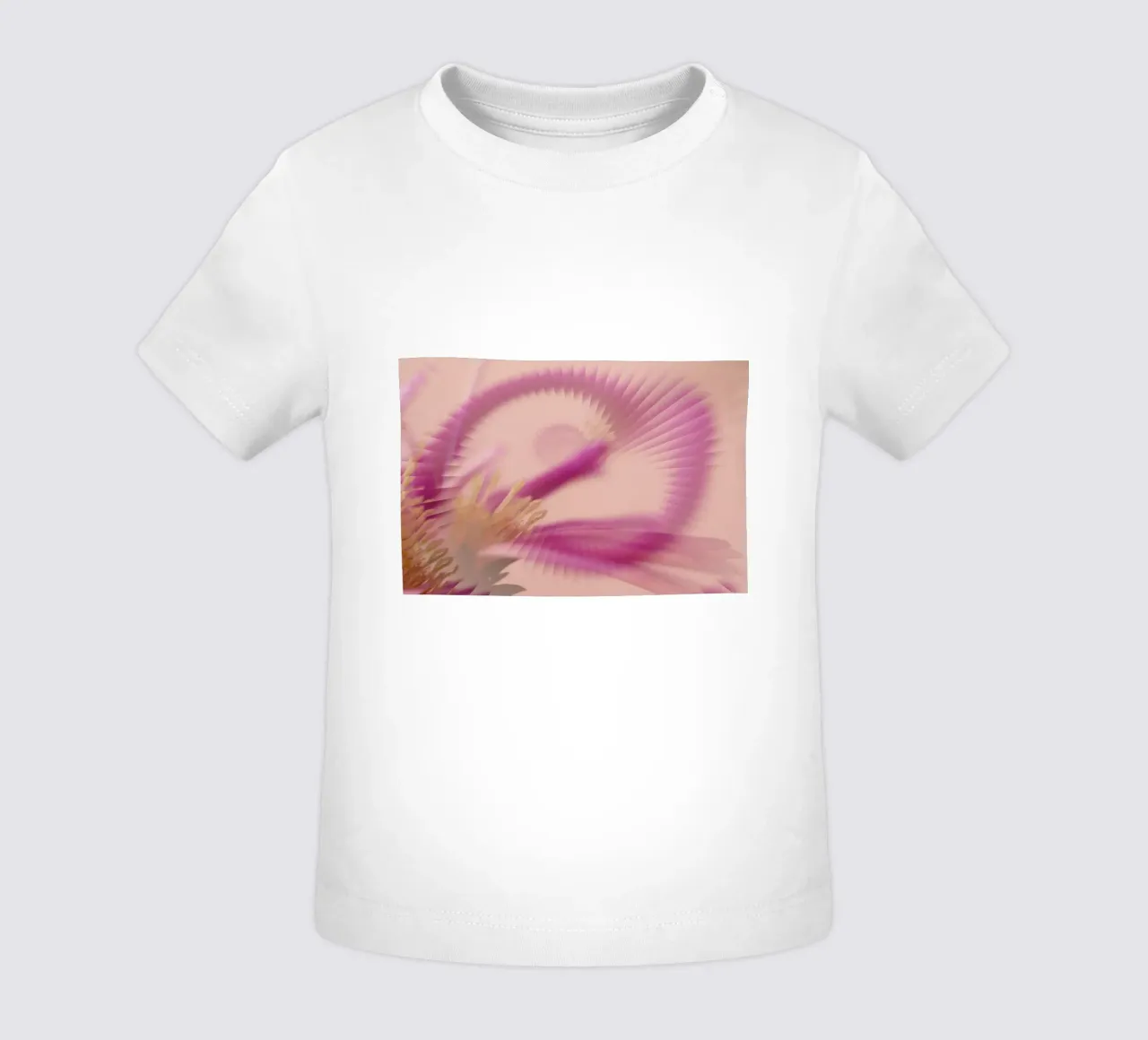 Motivo dinamico astratto in rosa, viola e giallo. maglietta neonato da Something for you