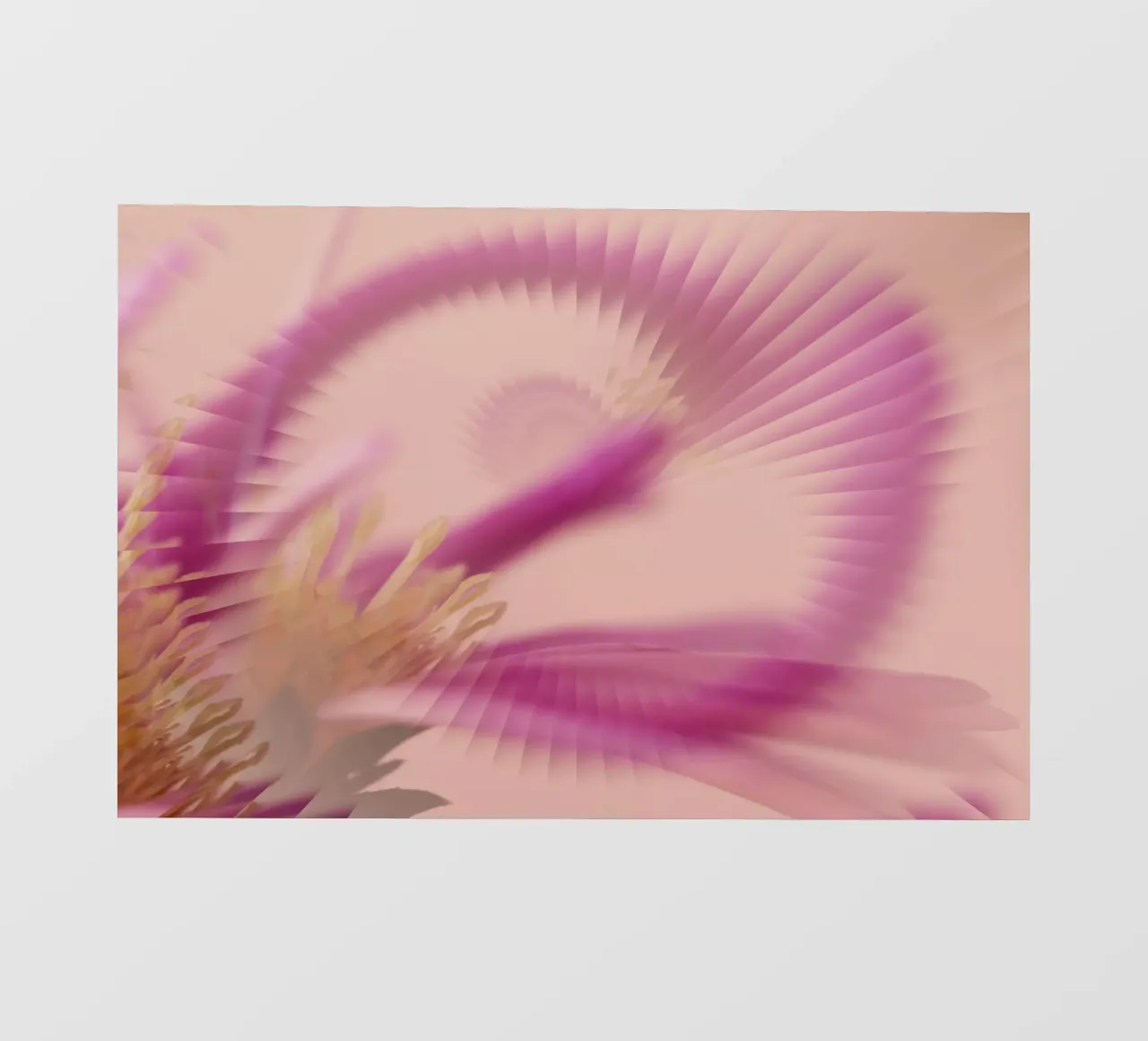 Motif dynamique abstrait en rose, violet et jaune. bâche pvc de Something for you