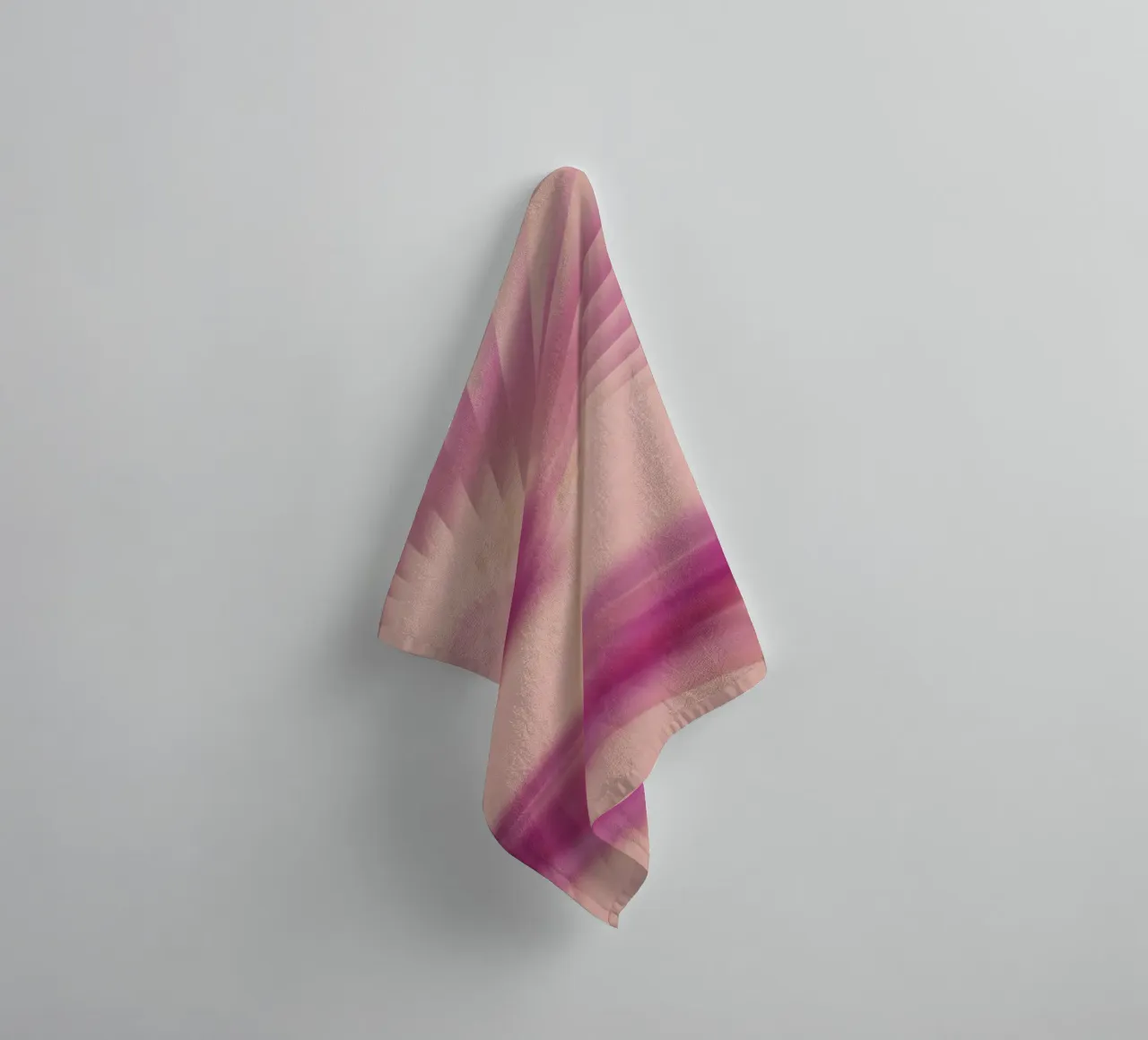 Abstract dynamic pattern in pink, purple and yellow. towel by Something for you