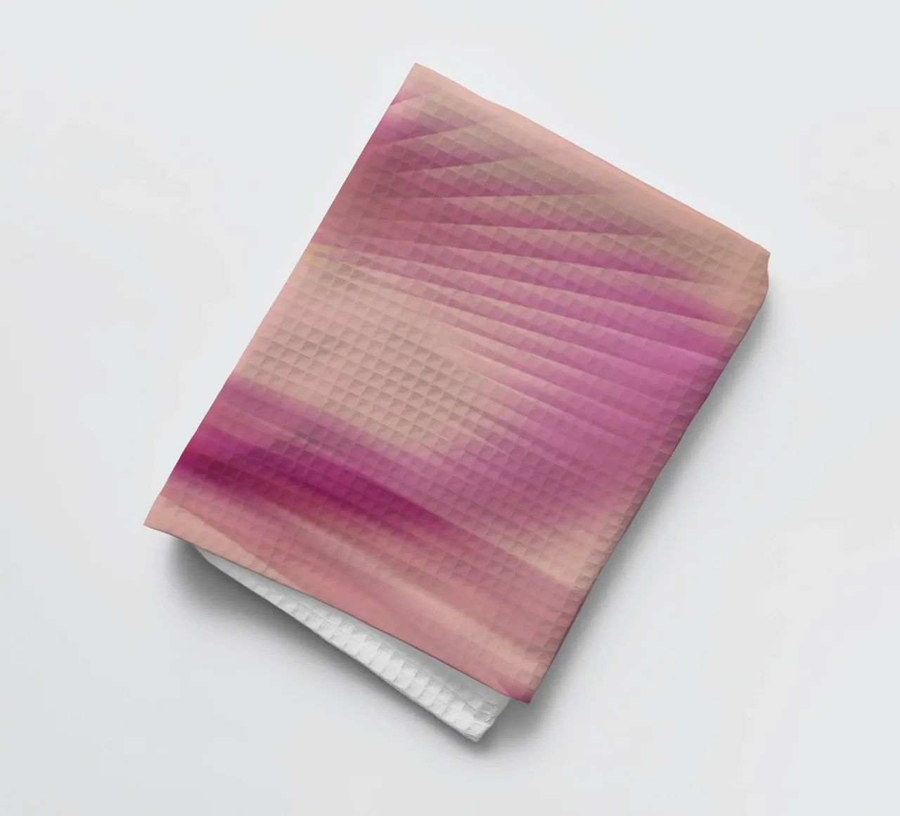 Motif dynamique abstrait en rose, violet et jaune. torchon de Something for you