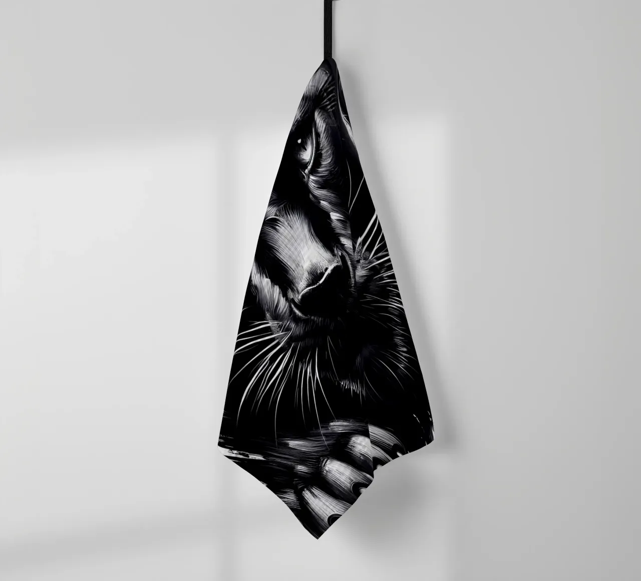 FEROCE PANTERA NERA canovaccio da cucina da ARTOMATIC