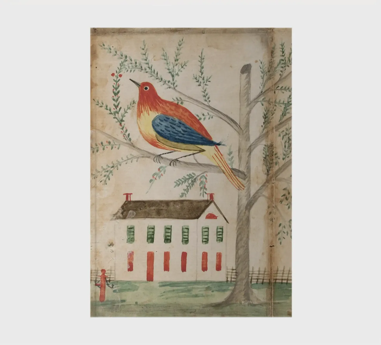 House and Bird on a Tree diario da vintageshop
