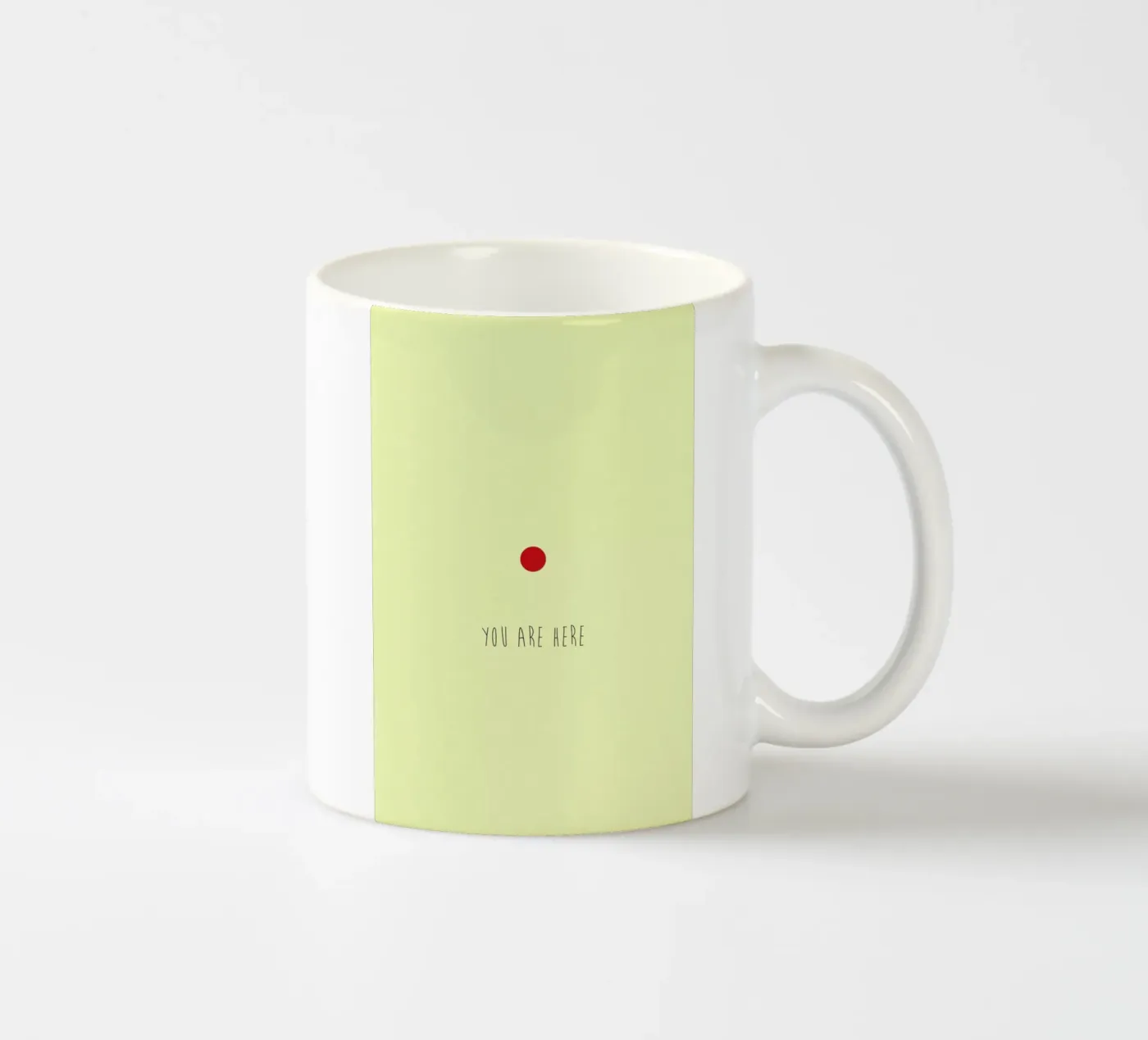 Here ceramic mug by Trabolt Design