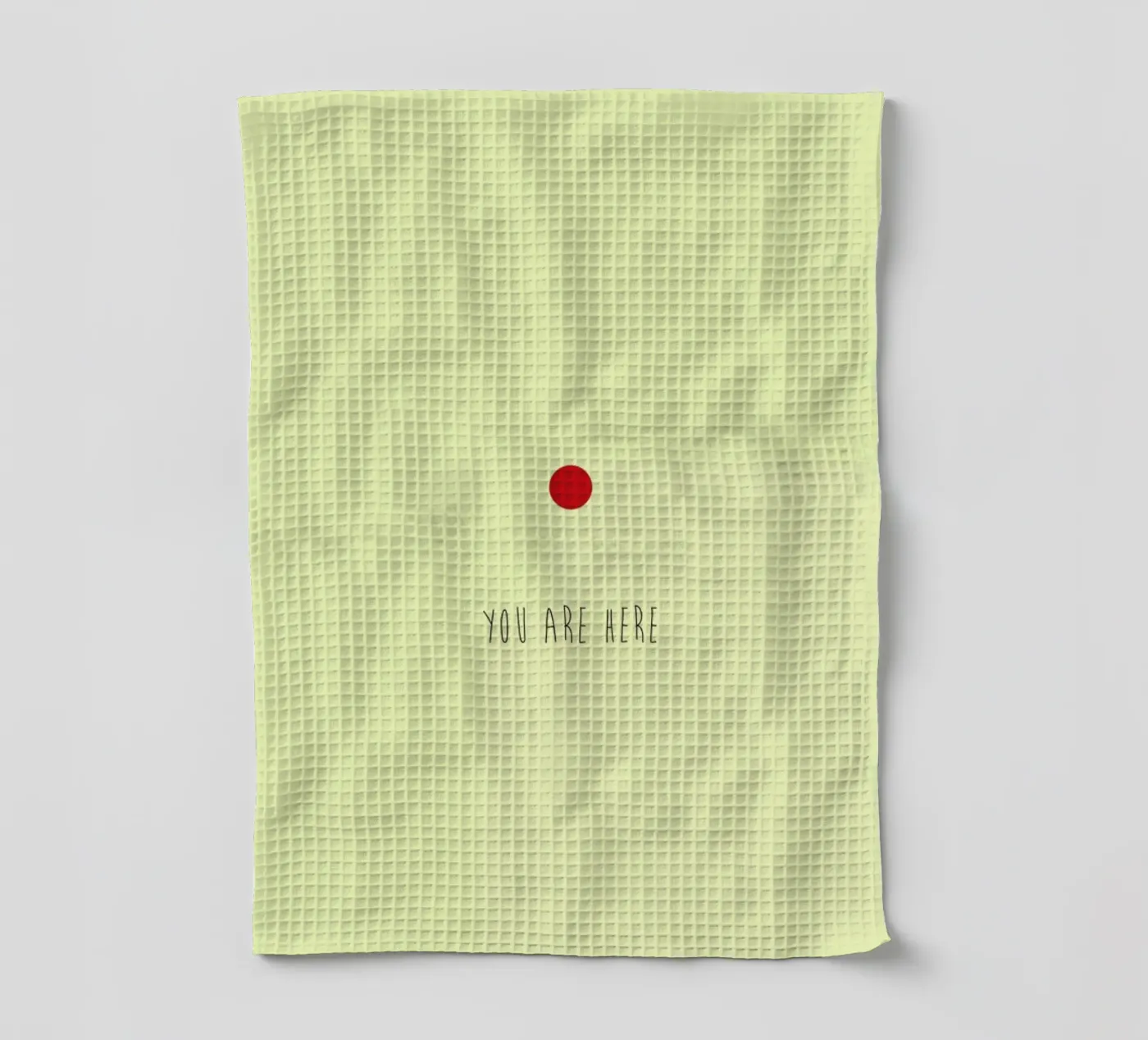 Here tea towel by Trabolt Design