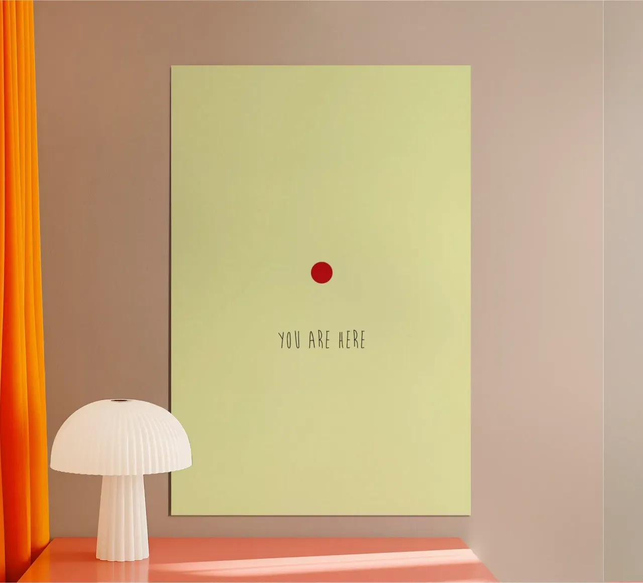 Here poster con telaio in plastica da Trabolt Design