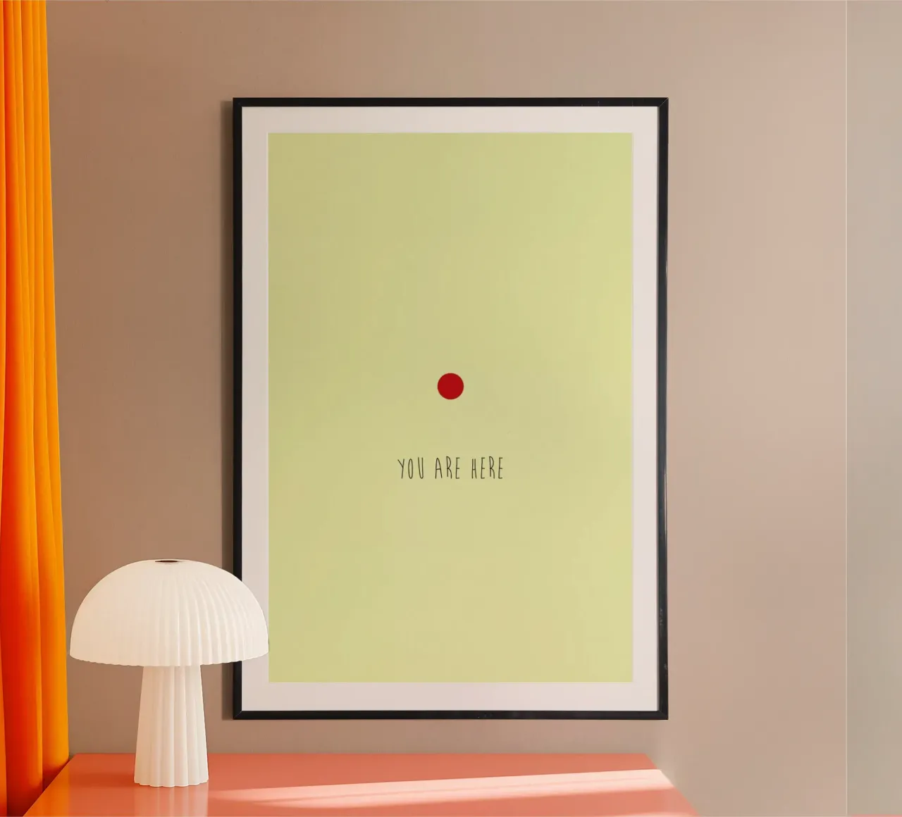 Here poster con telaio in plastica da Trabolt Design