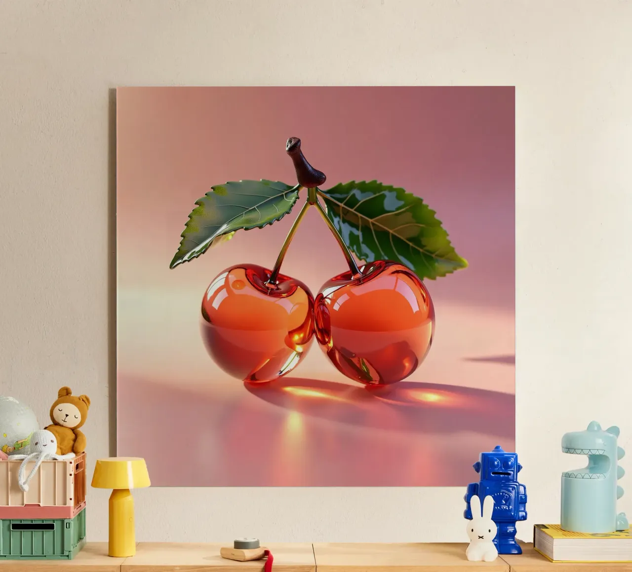 Cherries acrylic glass by Farb- und Blütenzauber by LK