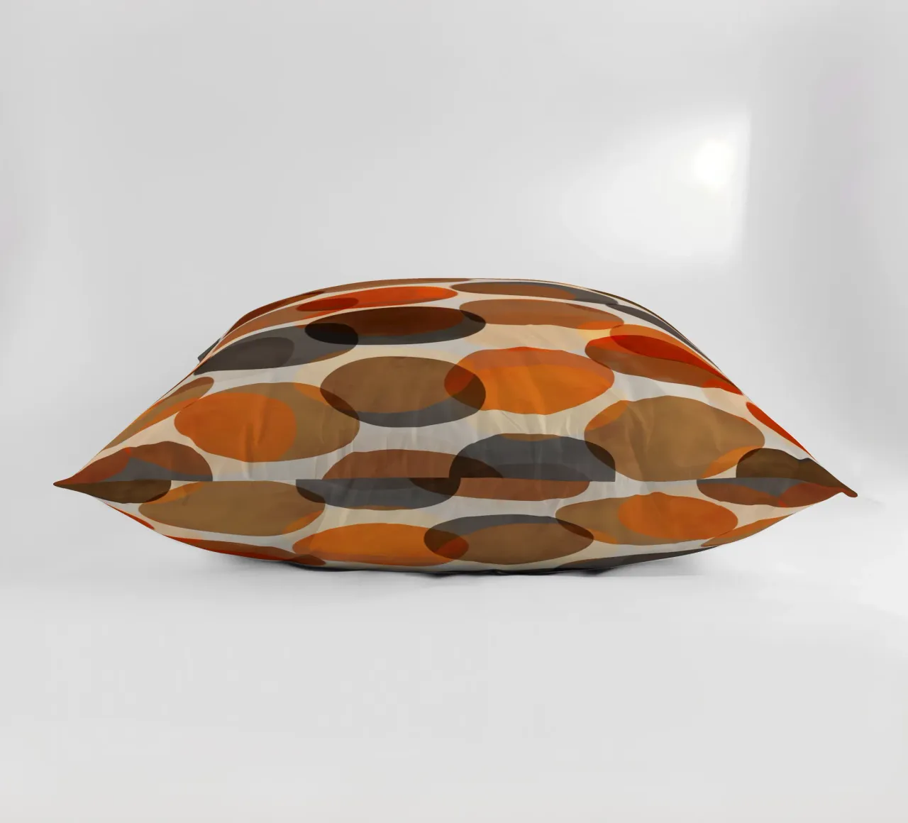 Autumn Stones | Minimalist Fall Colored Shapes Abstract cuscino da sabidussi