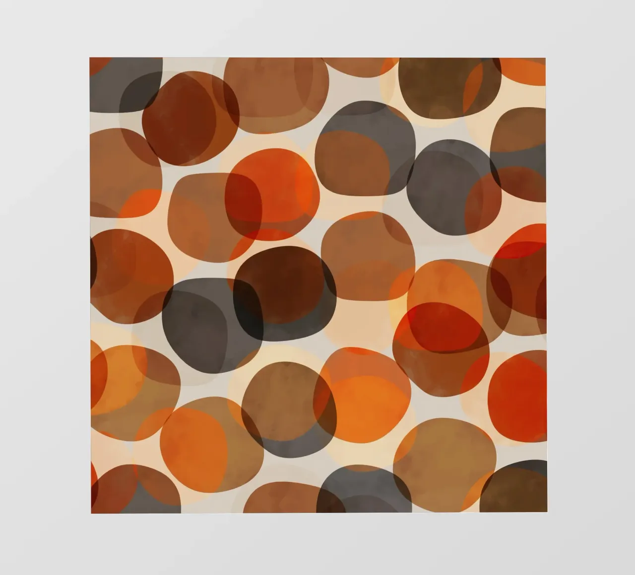Autumn Stones | Minimalist Fall Colored Shapes Abstract pellicola backlit da sabidussi