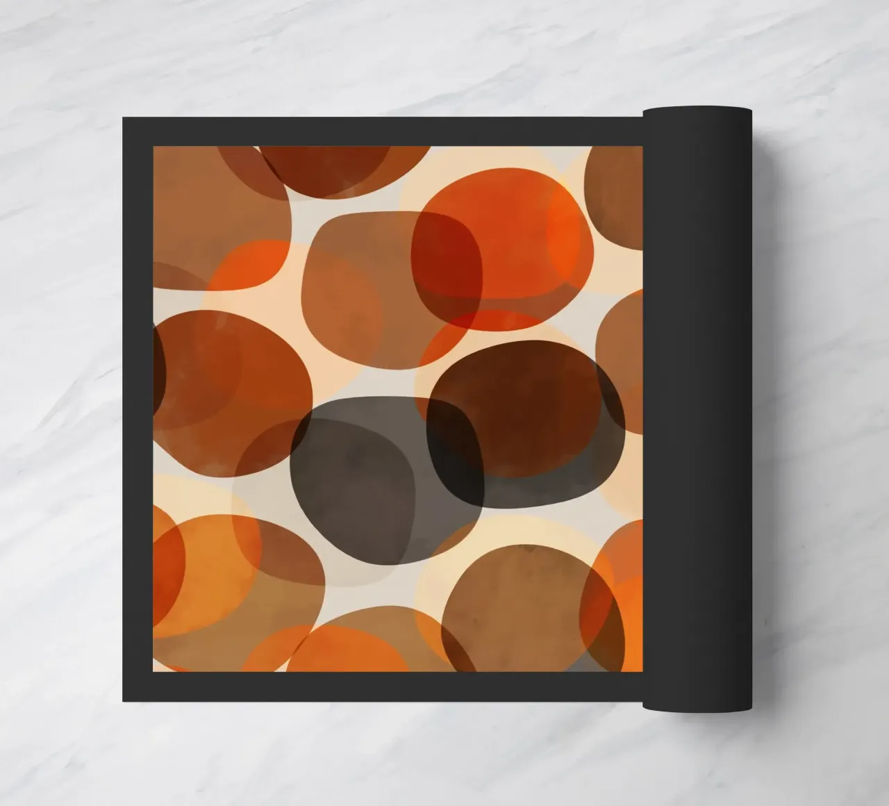 Autumn Stones | Minimalist Fall Colored Shapes Abstract zerbino da sabidussi