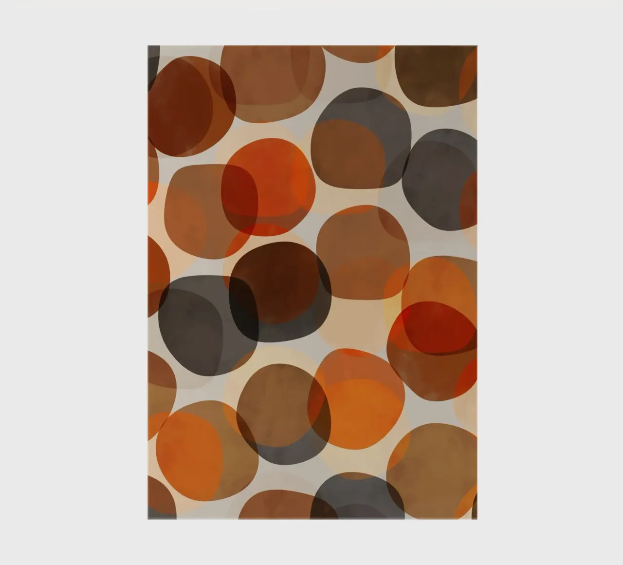 Autumn Stones | Minimalist Fall Colored Shapes Abstract diario da sabidussi