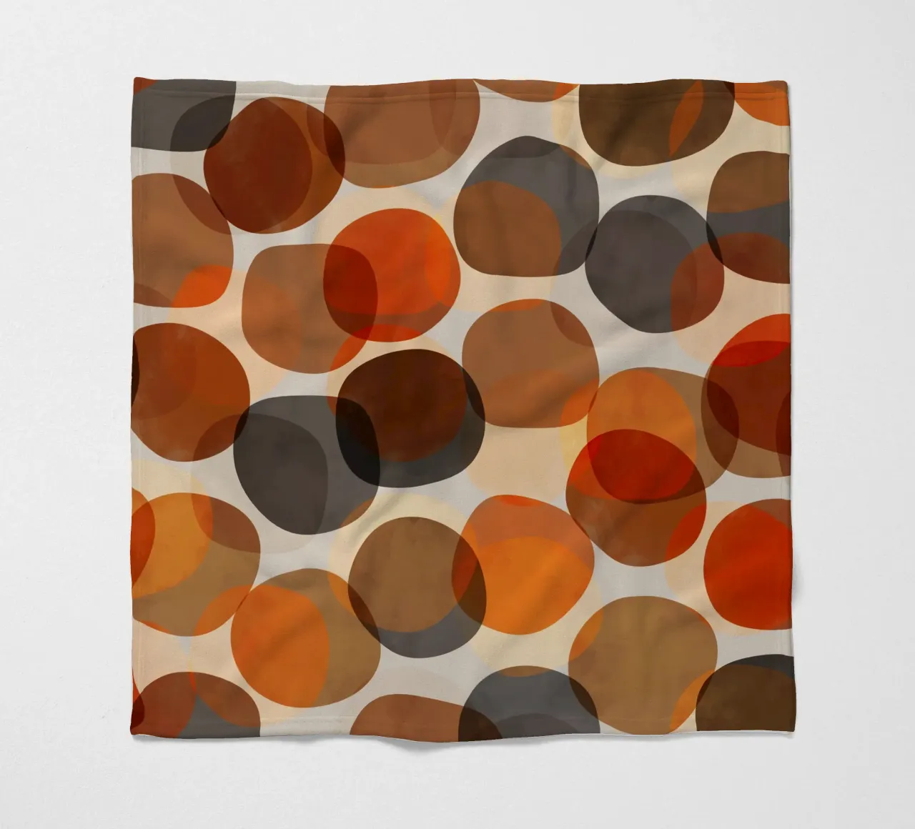 Autumn Stones | Minimalist Fall Colored Shapes Abstract coperta in pile da sabidussi