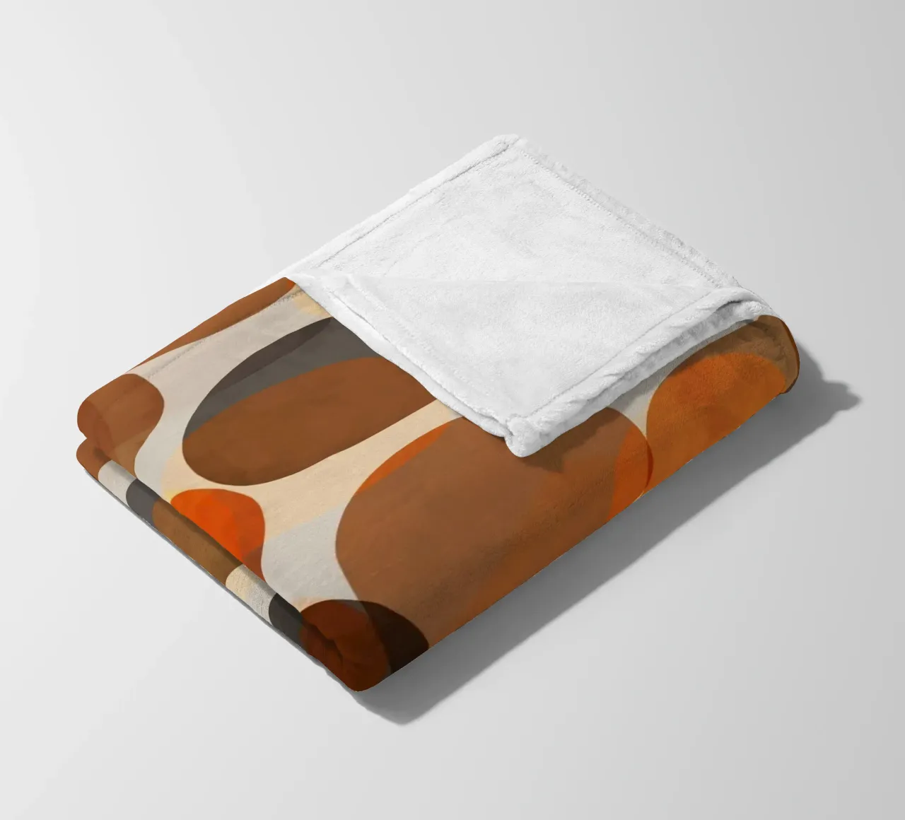 Autumn Stones | Minimalist Fall Colored Shapes Abstract coperta in pile da sabidussi