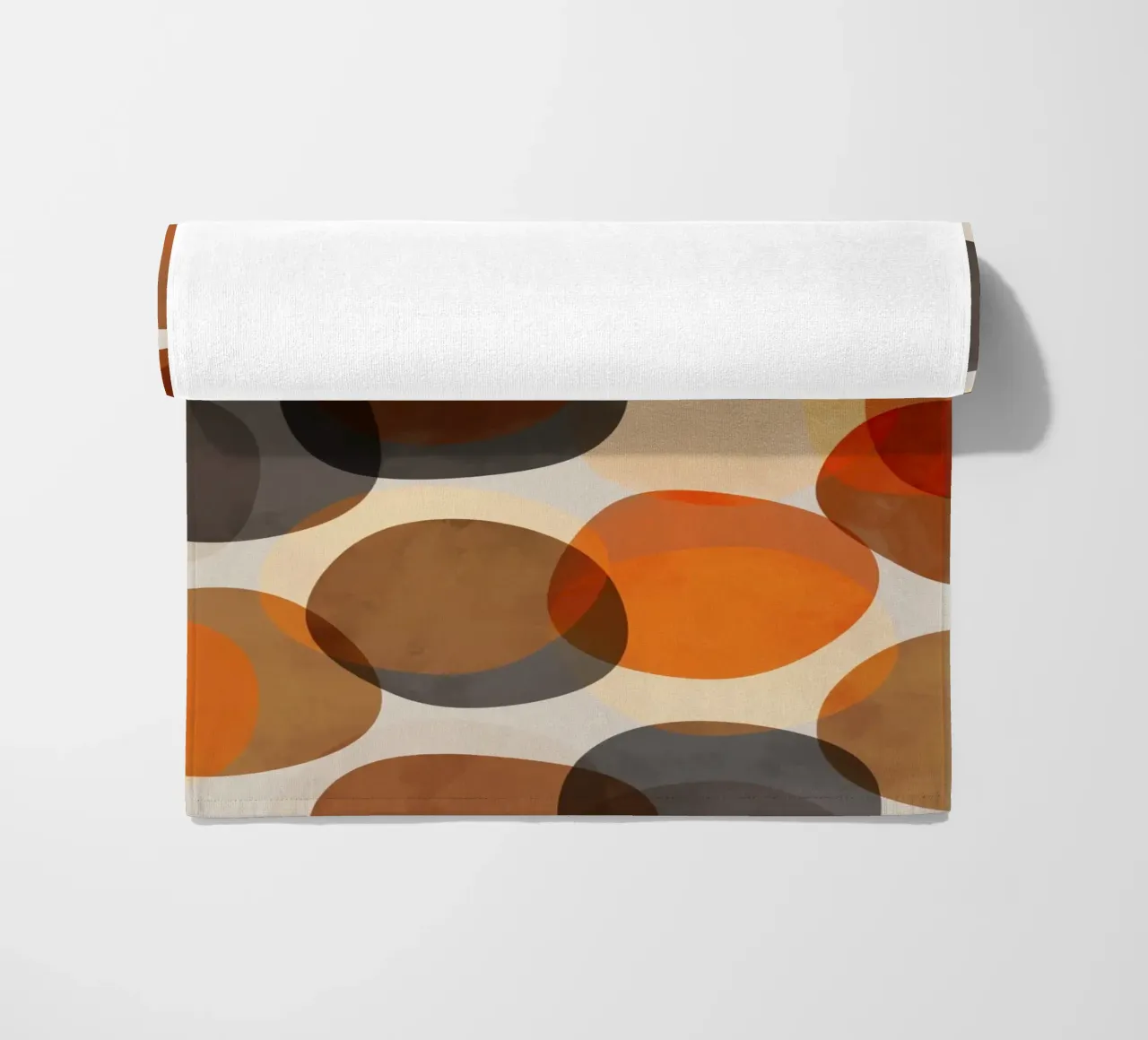 Autumn Stones | Minimalist Fall Colored Shapes Abstract telo mare da sabidussi