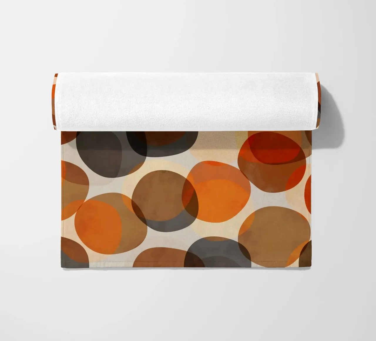 Autumn Stones | Minimalist Fall Colored Shapes Abstract telo mare da sabidussi