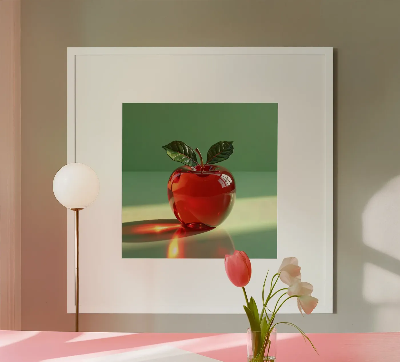 Red apple poster by Farb- und Blütenzauber by LK