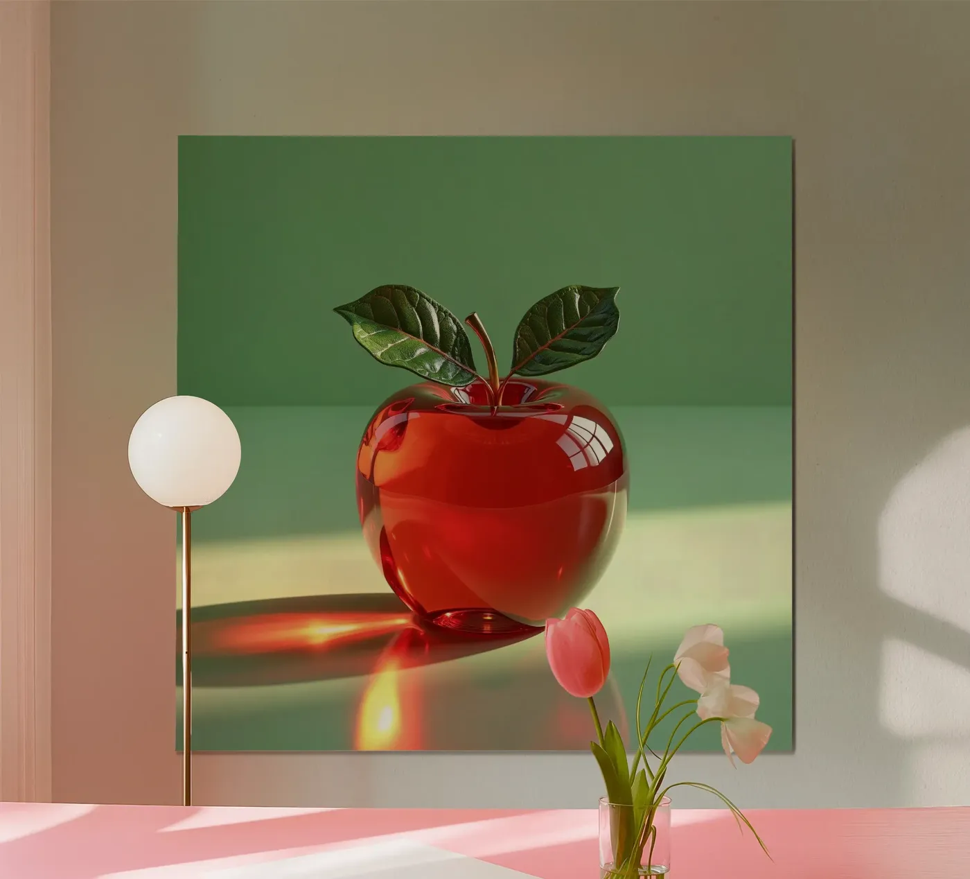 Red apple poster by Farb- und Blütenzauber by LK