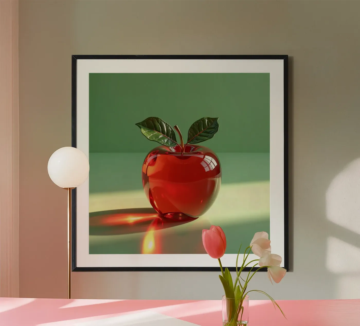 Red apple poster by Farb- und Blütenzauber by LK