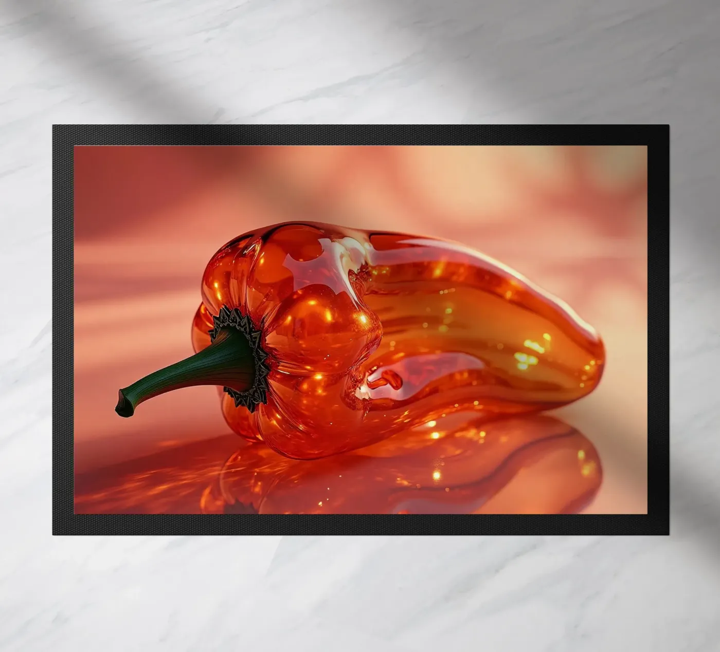 Rode pepers deurmat van Farb- und Blütenzauber by LK