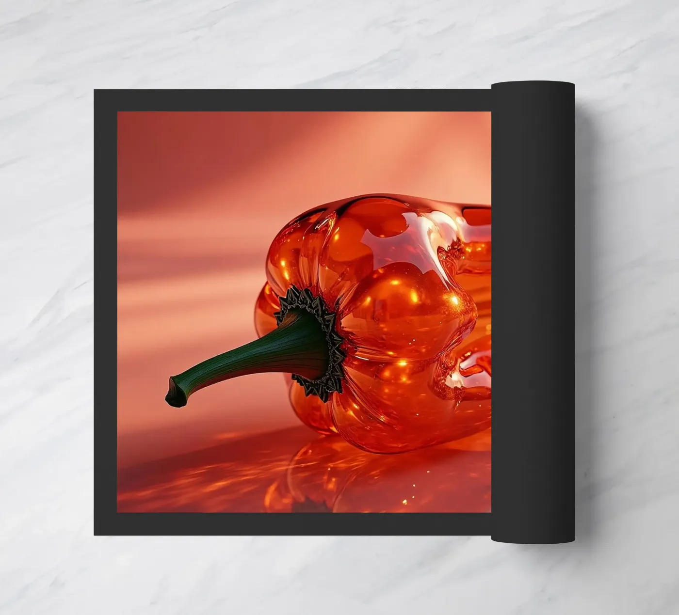 Rode pepers deurmat van Farb- und Blütenzauber by LK