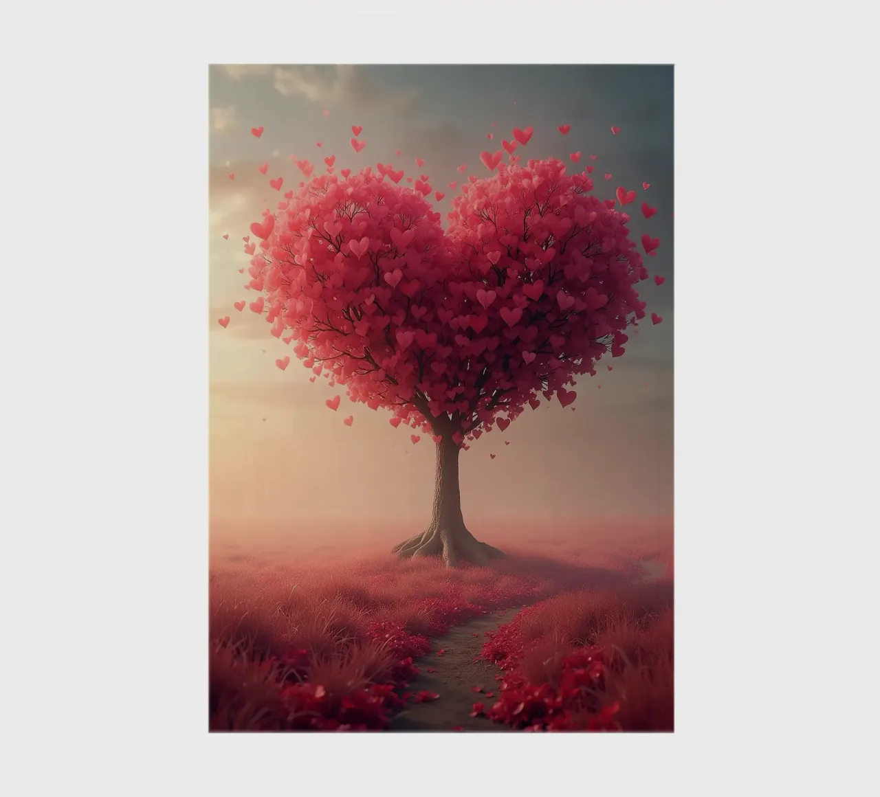 Tree with hearts_2 notebook by Pink- und LoveArt by LK