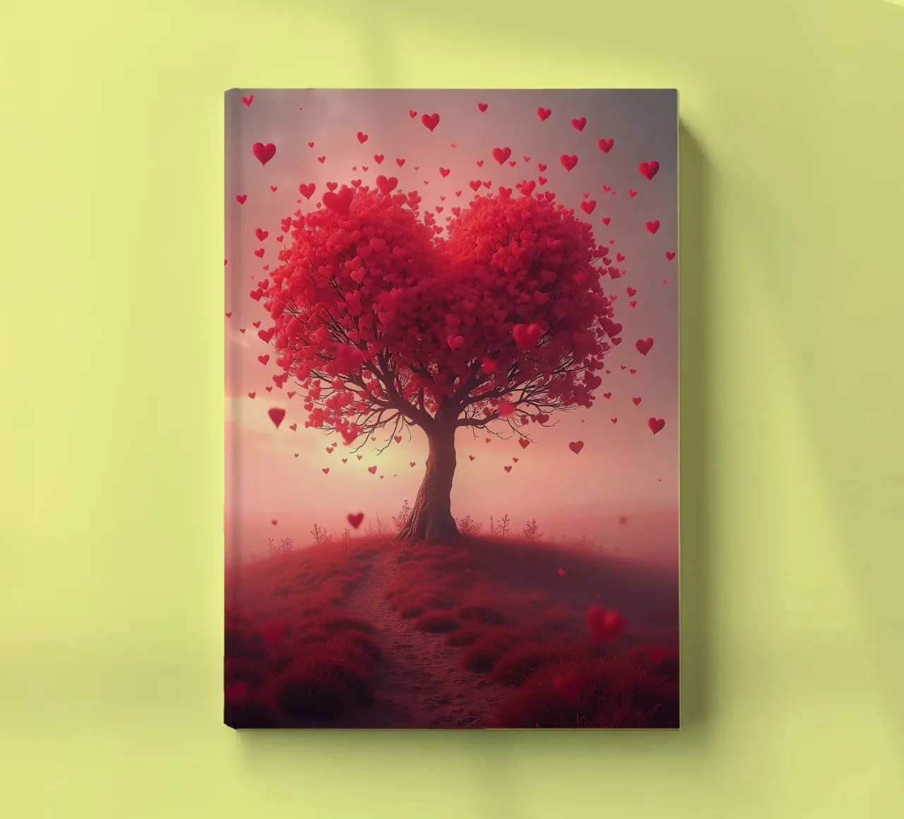 Tree with hearts_3 notebook by Pink- und LoveArt by LK