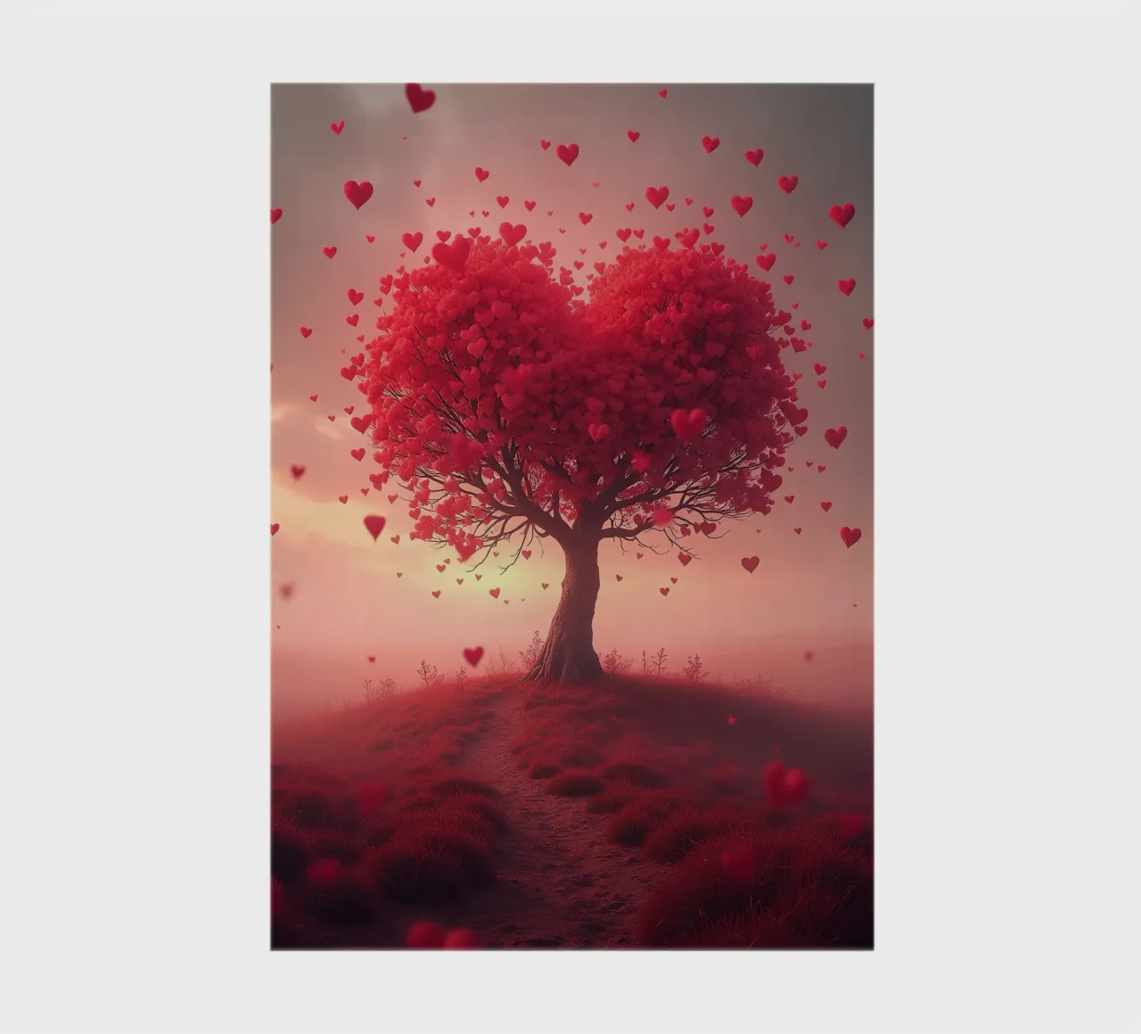 Tree with hearts_3 notebook by Pink- und LoveArt by LK