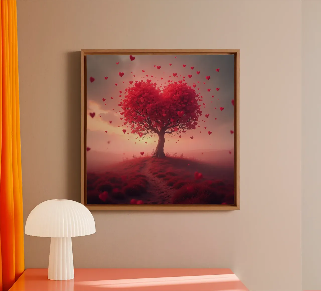 Tree with hearts_3 canvas by Pink- und LoveArt by LK