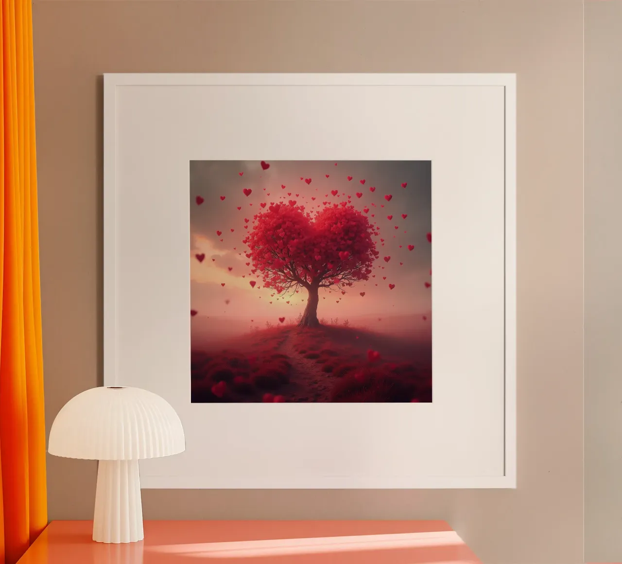 Albero con cuori_3 carta hahnemühle da Pink- und LoveArt by LK