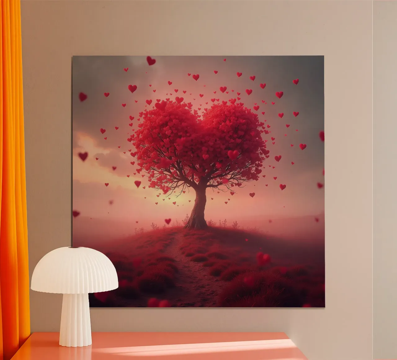 Albero con cuori_3 carta hahnemühle da Pink- und LoveArt by LK