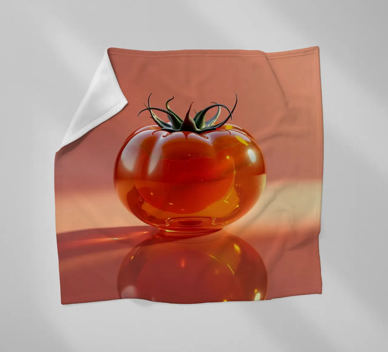 Tomate Fleecedecke von Farb- und Blütenzauber by LK