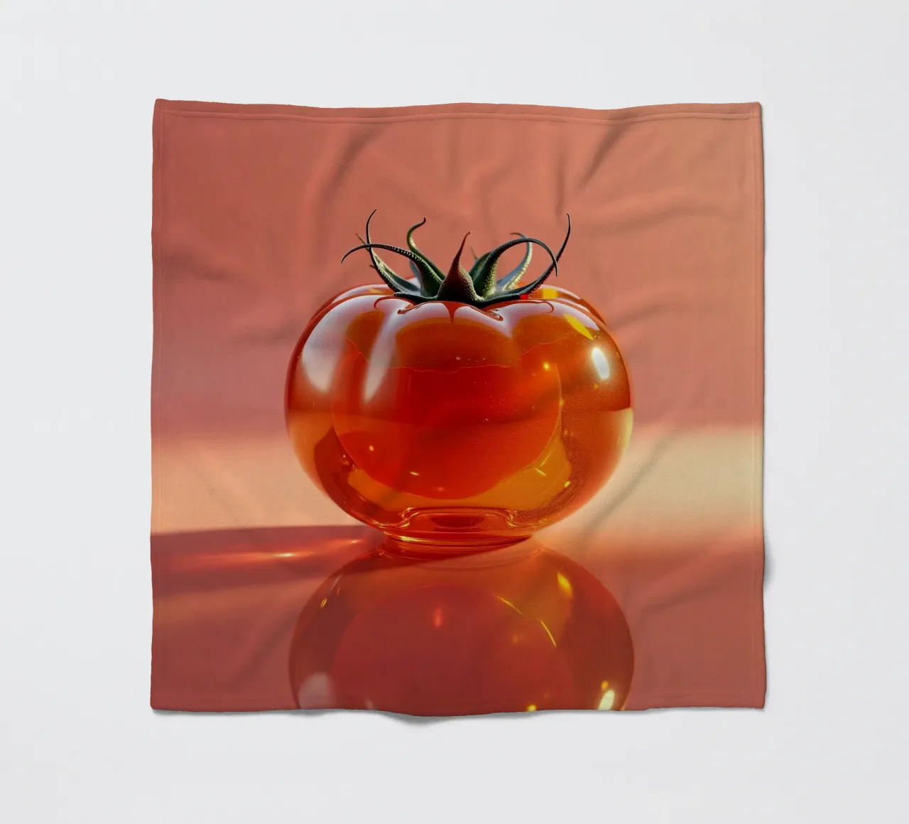 Tomate Fleecedecke von Farb- und Blütenzauber by LK