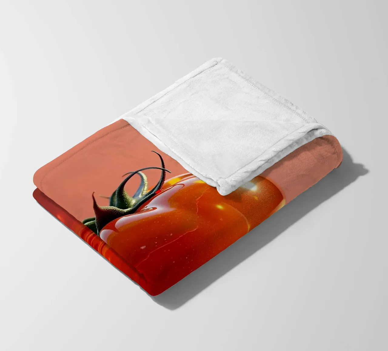 Tomate Fleecedecke von Farb- und Blütenzauber by LK