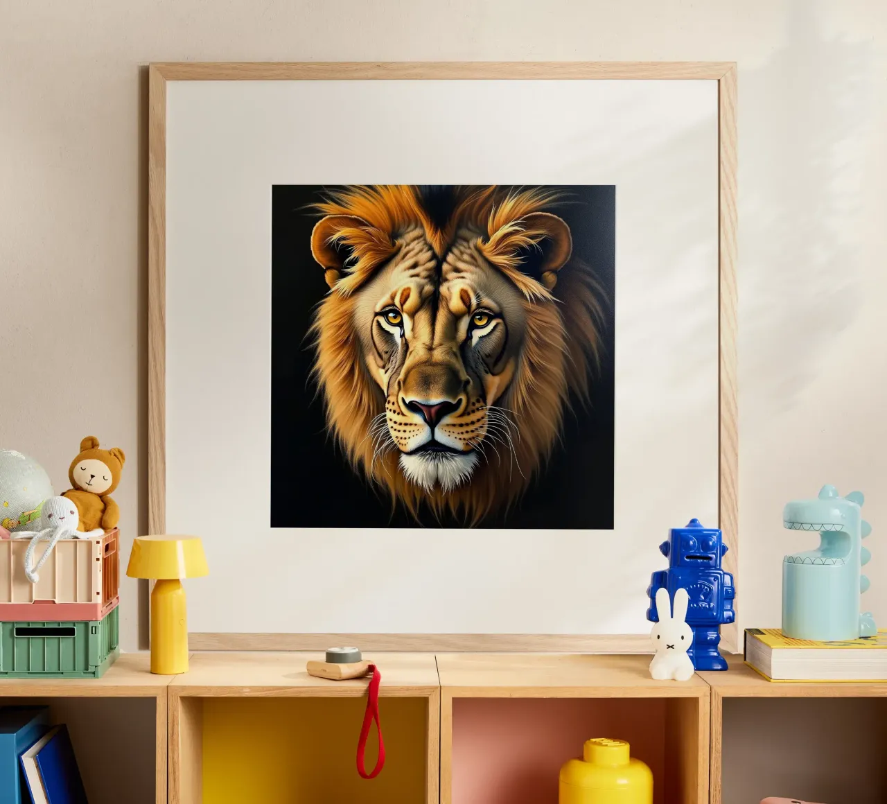 Lion_1 poster da Tierisch bunt by LK