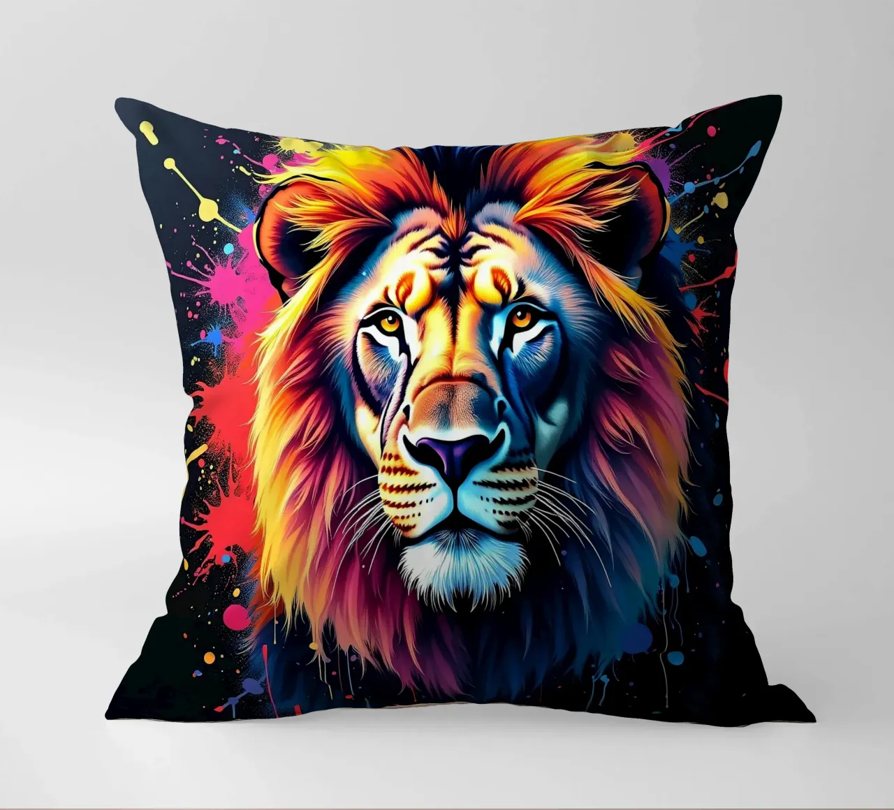 Leone_2 cuscino da Tierisch bunt by LK