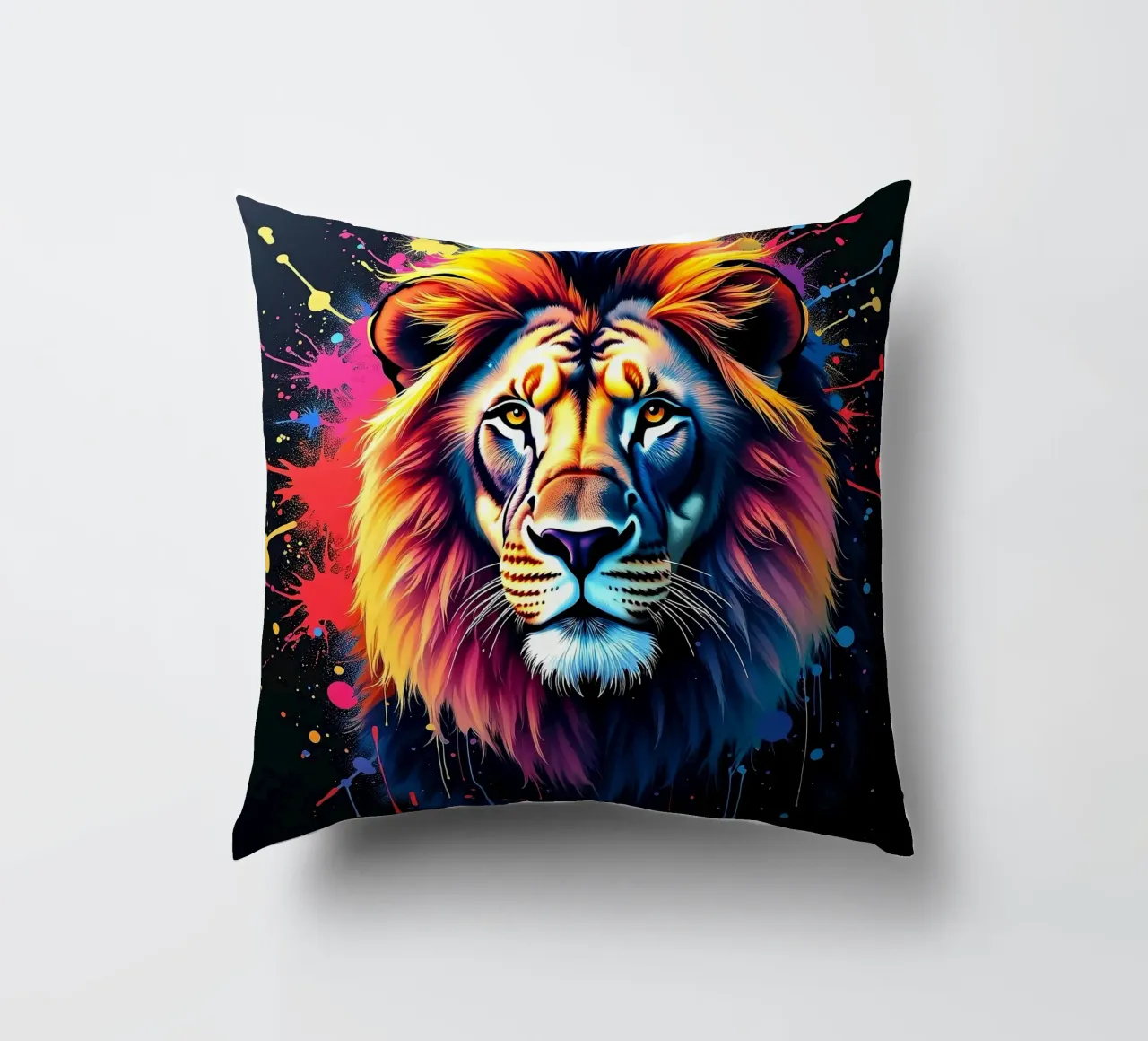 Leone_2 cuscino da Tierisch bunt by LK
