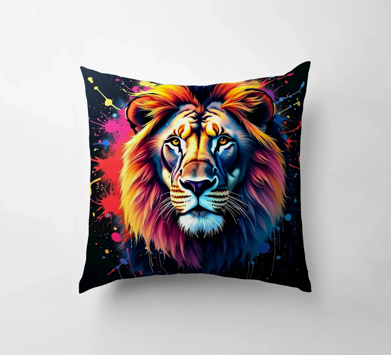 Leone_2 cuscino da Tierisch bunt by LK