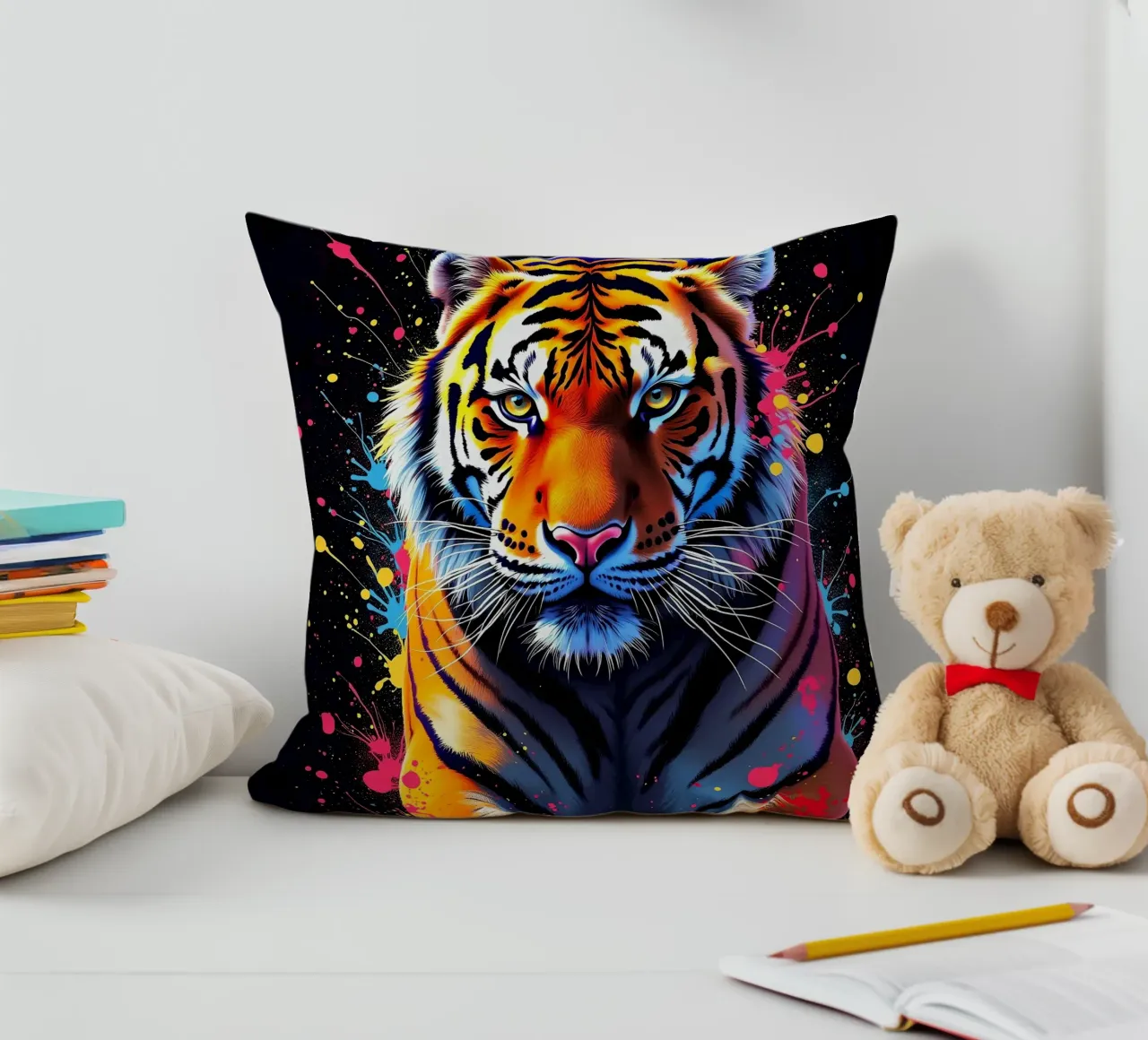Tigre_2 cuscino da Tierisch bunt by LK