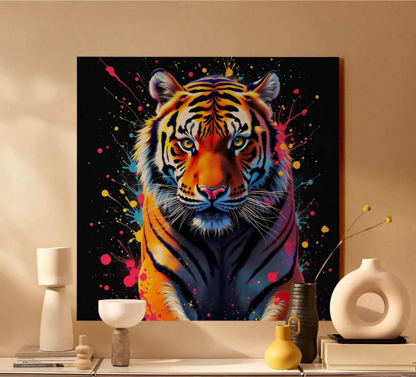 Tiger_2 Acryl-Glas von Tierisch bunt by LK