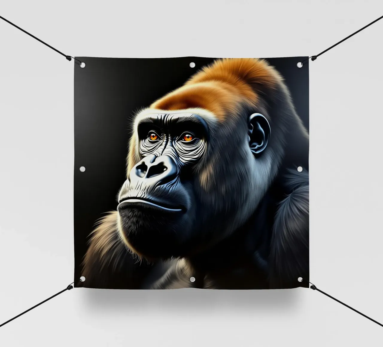 Gorilla_1 telo in pvc da Tierisch bunt by LK