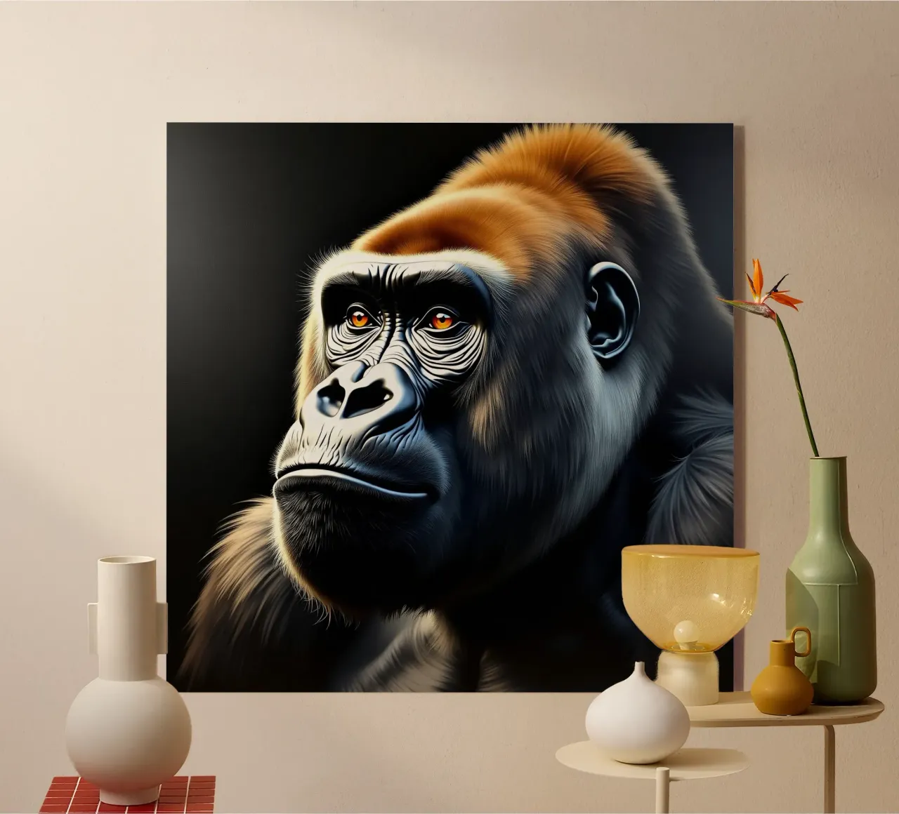 Gorilla_1 plexiglass da Tierisch bunt by LK