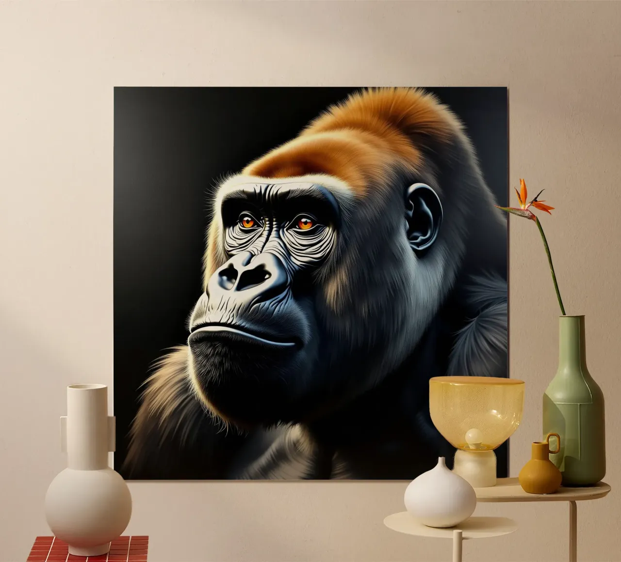 Gorilla_1 carta hahnemühle da Tierisch bunt by LK