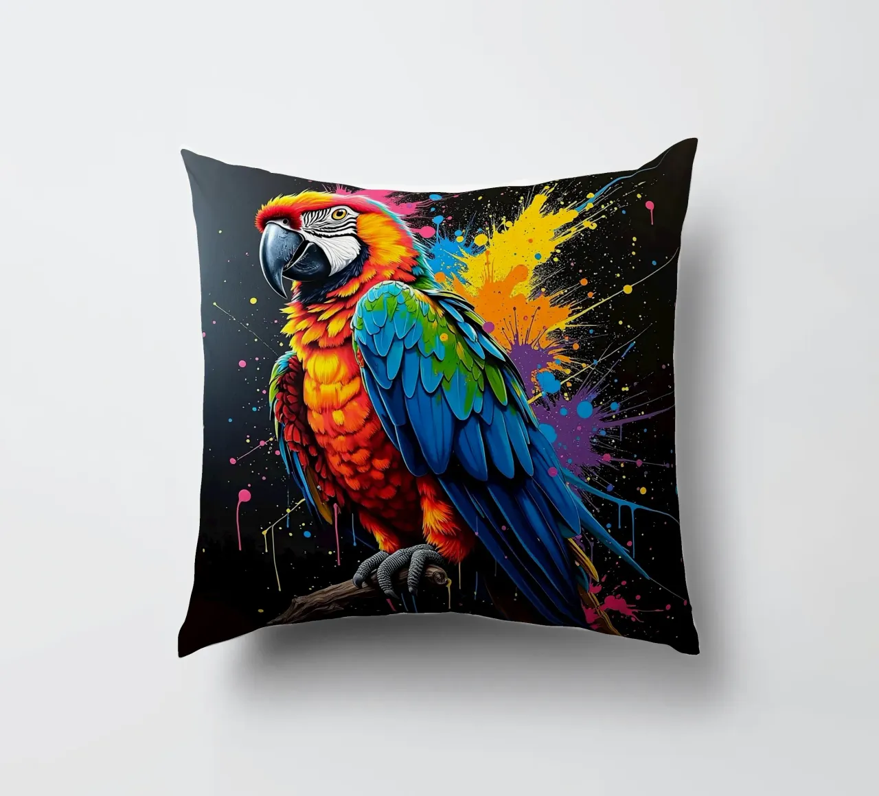 Papagei_1 cuscino da Tierisch bunt by LK