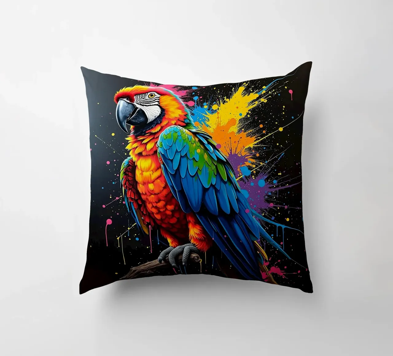 Papagei_1 cuscino da Tierisch bunt by LK