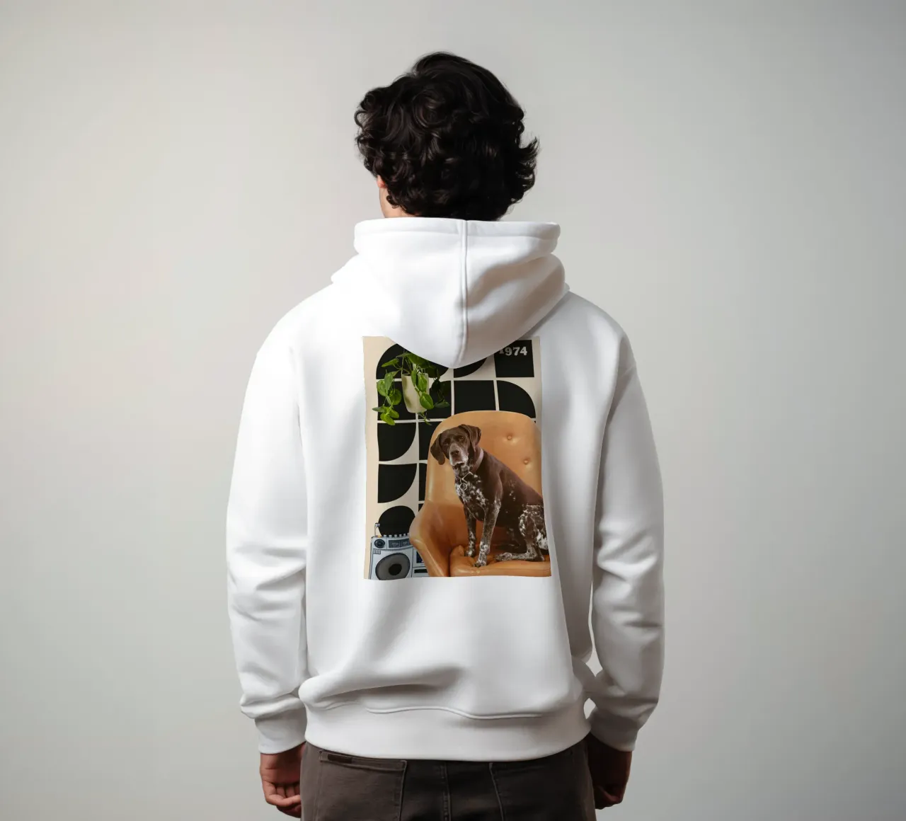 Casa del cane felpa con cappuccio da Dapidoka