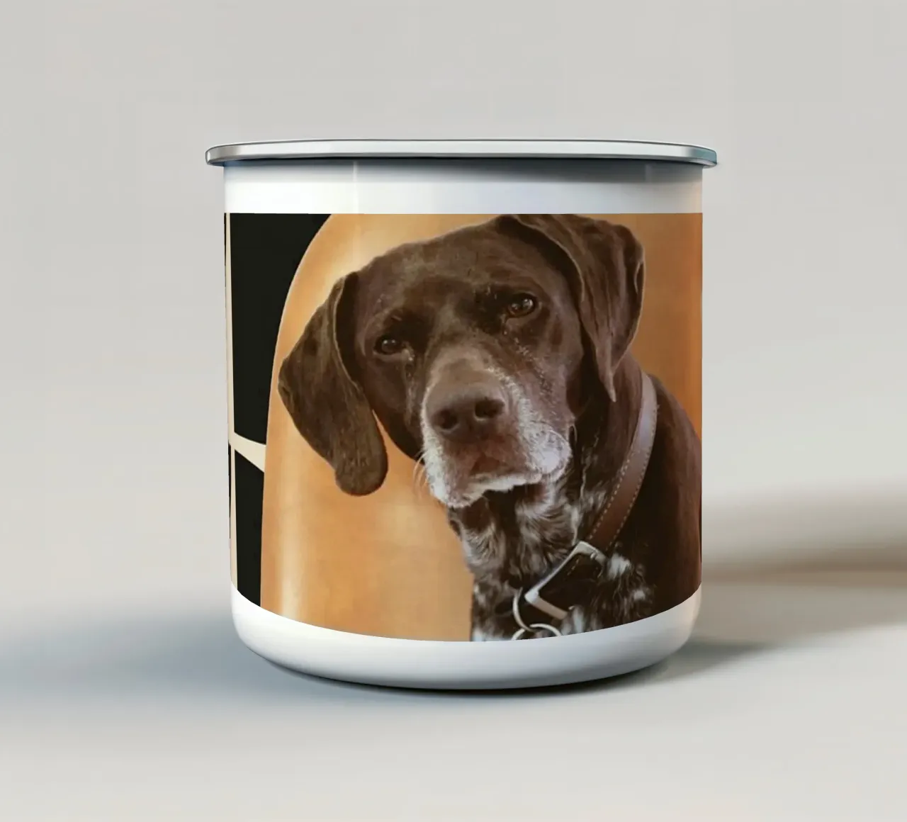Casa del cane tazza in smalto da Dapidoka