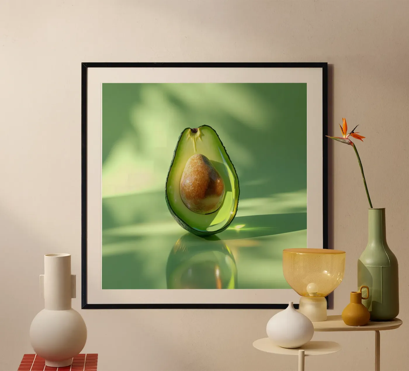 Avocado Poster von Farb- und Blütenzauber by LK